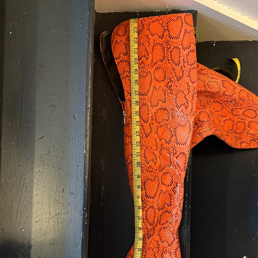 Over-the-Knee Snake Print Boots - Picture 5 of 10